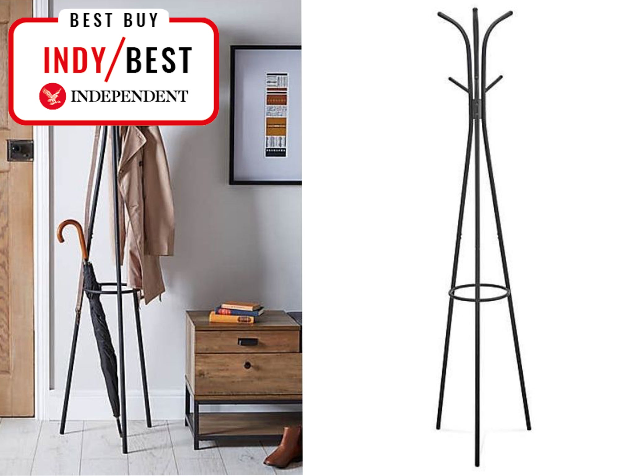 White coat stand dunelm sale